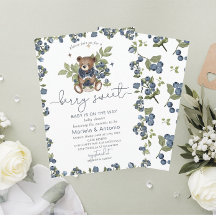 Waterverf Teddy Berry Zoet Baby shower