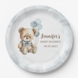 Waterverf teddy bord voor baby shower