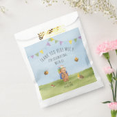 Waterverf teddybeer, avontuurlijk dank je bedankzakje (Gezegeld)