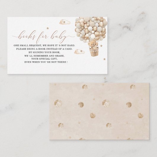 Waterverf teddybeer ballon baby sEnclosure Kaart (Voorkant / Achterkant)