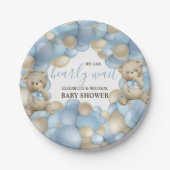 Waterverf Teddybeer ballon thema papier Bord (Voorkant)