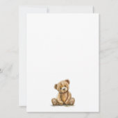 Waterverf Teddybeer Geslachtsneutraal Aankondiging (Achterkant)