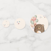 waterverf teddybeer verjaardag confetti (Achterkanten)
