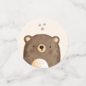 waterverf teddybeer verjaardag confetti (Kleine voorkant)