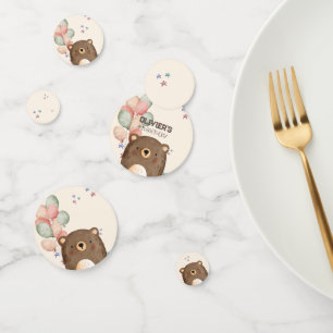 waterverf teddybeer verjaardag confetti
