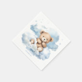 Waterverf Teddybeer Wolken Servet (Hoek)