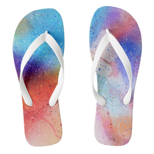 Waterverf Teenslippers (Voetbed)