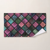 Waterverf, tegels bad handdoek (Handdoek)