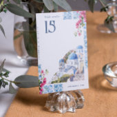 Waterverf Tegels | Griekenland bruiloft Kaart