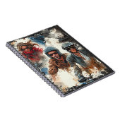 Waterverf tekening MotoBikers Notitieboek (Rechterzijde)