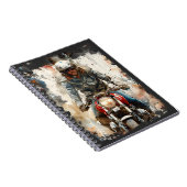 Waterverf tekening MotoBikers Notitieboek (Rechterzijde)