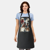 Waterverf tekening MotoBikers Schort (Gedragen)