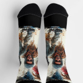 Waterverf tekening MotoBikers Sokken (Top)