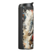 Waterverf tekening MotoBikers Thermosbeker (Gedraaid links)