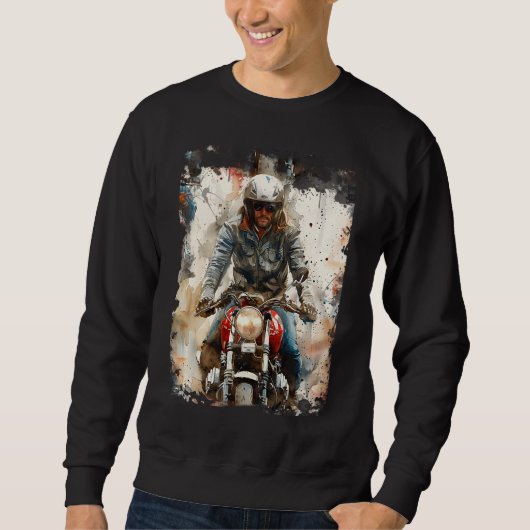 Waterverf tekening MotoBikers Trui (Voorkant)