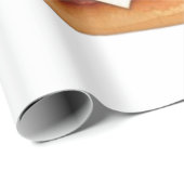 Waterverf Tekening van Delicious Cheeseburger Cadeaupapier (Rol Hoek)