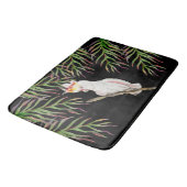 Waterverf tekening van een kaketoe papegaai badmat (Gekanteld)