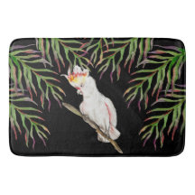 Waterverf tekening van een kaketoe papegaai