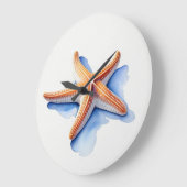 Waterverf Tekening van Starfish Grote Klok (Hoek)