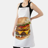 Waterverf Tekening van Yummy Cheeseburger Schort (Insitu)