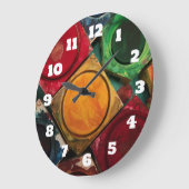 Waterverf Tekstvak Palet Grote Klok (Hoek)