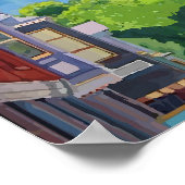 Waterverf Telluride Bestemming Bruiloft Welkom Poster (Hoek)