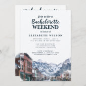Waterverf Telluride Co Bachelorette Mountain Kaart (Voorkant / Achterkant)