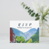 Waterverf Telluride Colorado Menu Keuze RSVP (Staand voorkant)