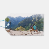 Waterverf Telluride Colorado Mountain bruiloft Cadeaulabel (Achterkant Horizontaal)