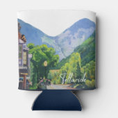 Waterverf Telluride Colorado Ski Mountain Blikjeskoeler (Achterkant)