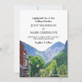 Waterverf Telluride Colorado Ski Mountain Feestdagenkaart (Voorkant)