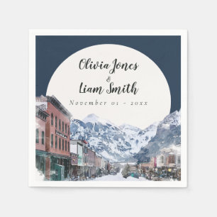 Waterverf Telluride Colorado Ski Mountain Servet