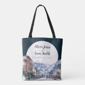 Waterverf Telluride Colorado Ski Mountain Tote Bag (Achterkant)