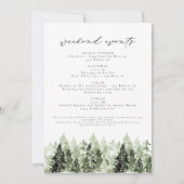 Waterverf Telluride Colorado Skyline Mountain Kaart (Achterkant)