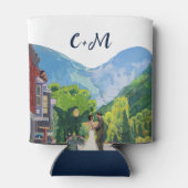 Waterverf Telluride Colorado trouwberg Blikjeskoeler (Achterkant)