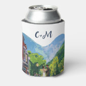 Waterverf Telluride Colorado trouwberg Blikjeskoeler (Blikje Achterkant)