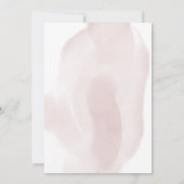 waterverf tender lente florale bruiloft uitnodigin kaart (Achterkant)