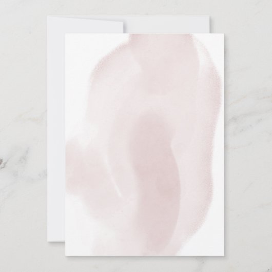 waterverf tender lente florale bruiloft uitnodigin kaart (Achterkant)