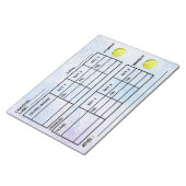 Waterverf Tennis Score Pad - Tennisscoreborden Notitieblok (Schuin)