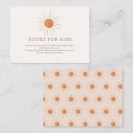 Waterverf Terracota Sun Retro Boeken voor Baby Informatiekaartje