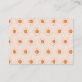 Waterverf Terracota Sun Retro Luier Raffle Informatiekaartje (Achterkant)