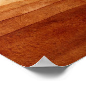 Waterverf Terracotta Abstract Woestijn Welkomstbor Poster (Hoek)