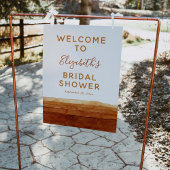 Waterverf Terracotta Abstracte Woestijn Welkom Bor Poster