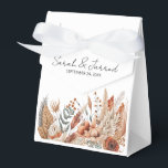 Waterverf Terracotta Bloemen Bruiloft Bedankdoosjes<br><div class="desc">Een prachtig arrangement van terracottakleurige bloemetjes en bladeren,  handgeschilderd in een waterverf stijl</div>