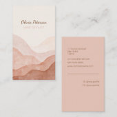 Waterverf Terracotta Visitekaartje (Voorkant / Achterkant)