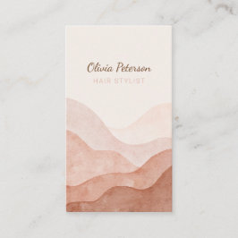 Waterverf Terracotta Visitekaartje