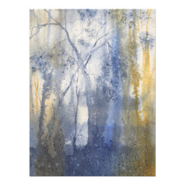 Waterverf Terug landpas Foto Afdruk