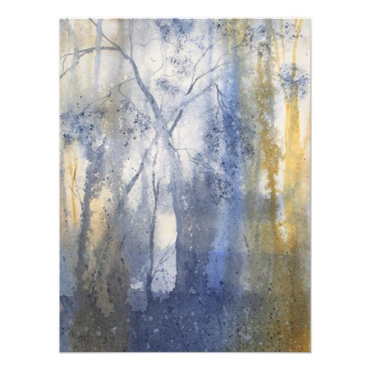 Waterverf Terug landpas Foto Afdruk (Voorkant)