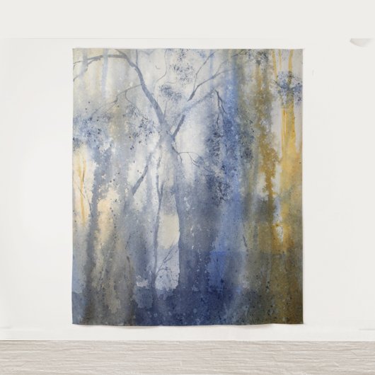 Waterverf Terug landpas Wandkleed (Voorkant)