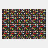 Waterverf Terug naar het thematroon Schoolelemente Inpakpapier Vel (Voorkant 2)